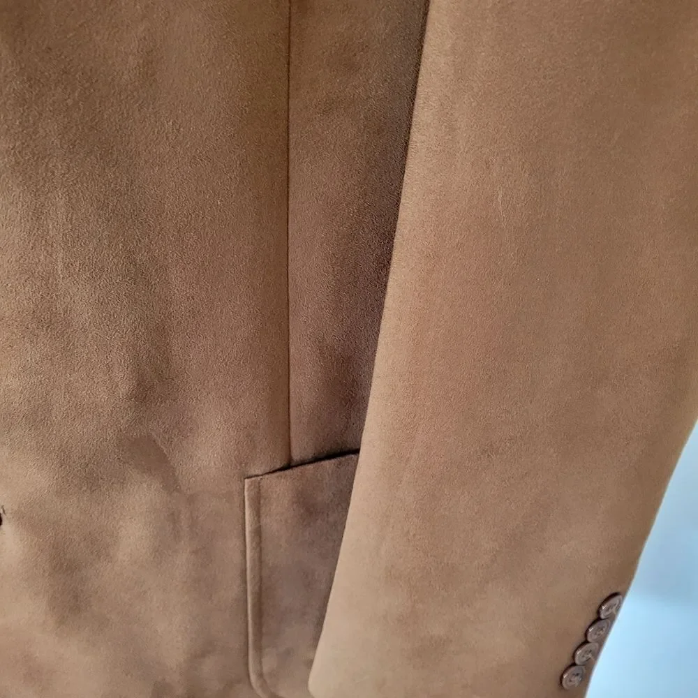 Ricardo Hand Tailored Made Italia Mens button down lined blazer size 44R